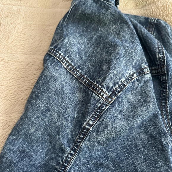 Denim, chambray button up, tie waist dress XS, nwt - Picture 6 of 6